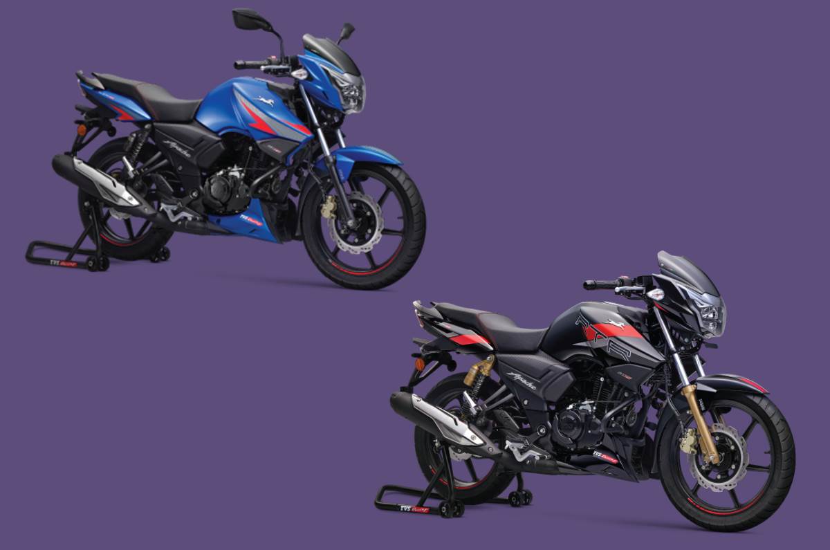 2022 TVS Apache RTR 160 and 180 make marginally more power than the earlier models.